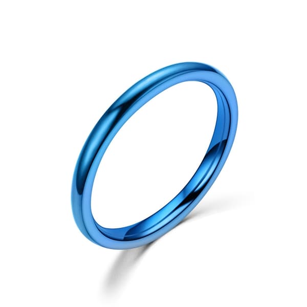2 mm tynde rustfrit stål ringe Rose guld mode simple titan stål ringe til kvinder pige gaver