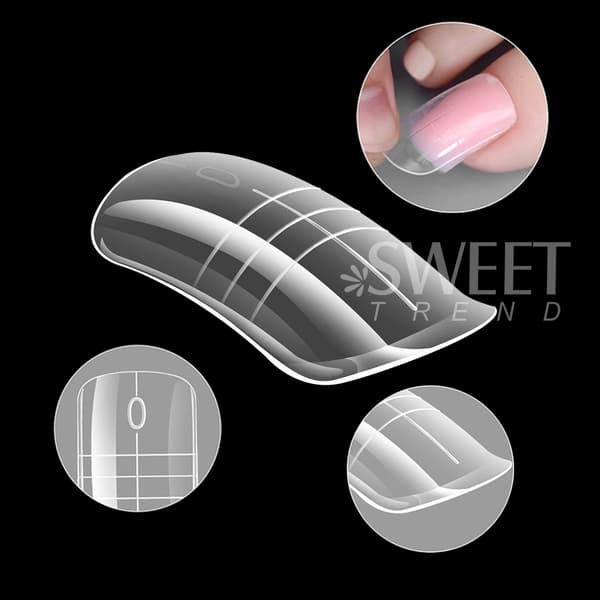 120/150 st Dual System Nagelforms Set för Akrylförlängning