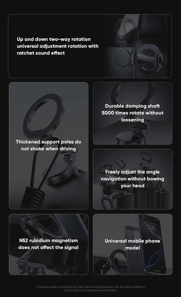 1080 Magsafe Bilholder til iPhone 17 16 Pro Max Plus Mobilmontering til Køretøj