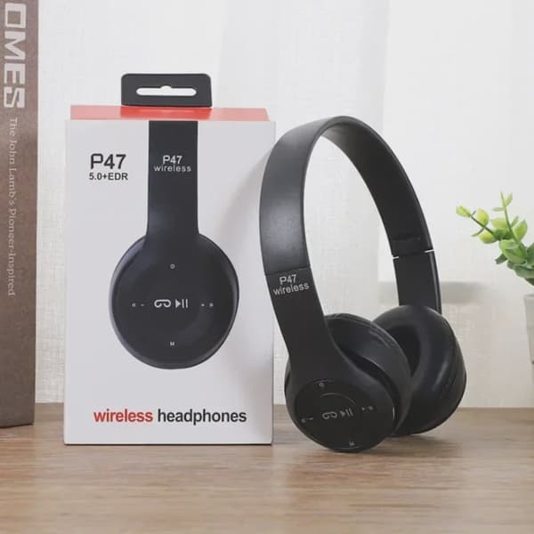 Multifunktionelt bærbart, foldbart, hovedmonteret, trådløst Bluetooth 5.0-headset til Bluetooth-forbindelse med TF-kort og kabelforbindelse