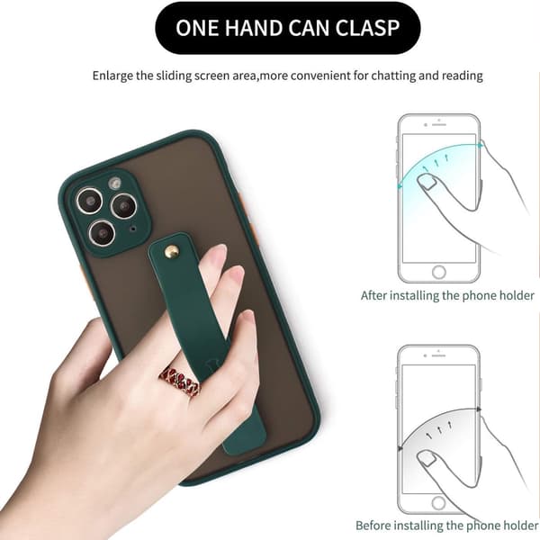 Universal håndledsfingergreb telefonholder stativ til iPhone Xiaomi mobiltelefon