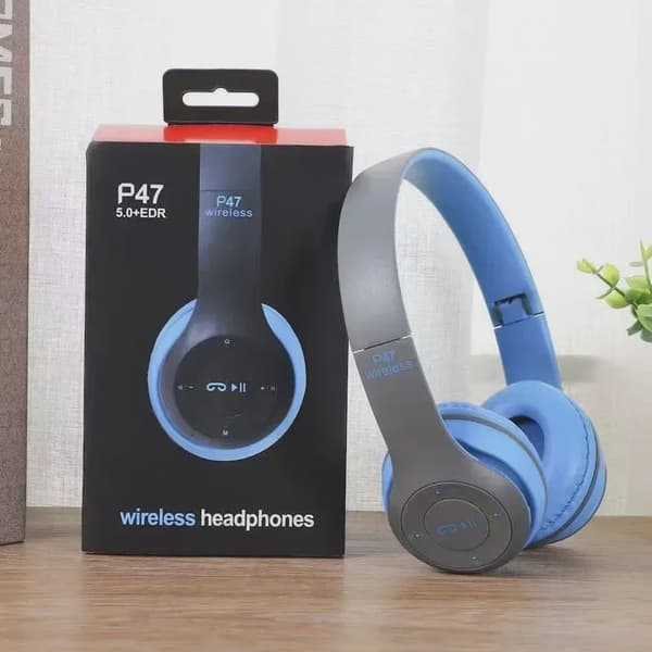 Multifunktionelt bærbart, foldbart, hovedmonteret, trådløst Bluetooth 5.0-headset til Bluetooth-forbindelse med TF-kort og kabelforbindelse