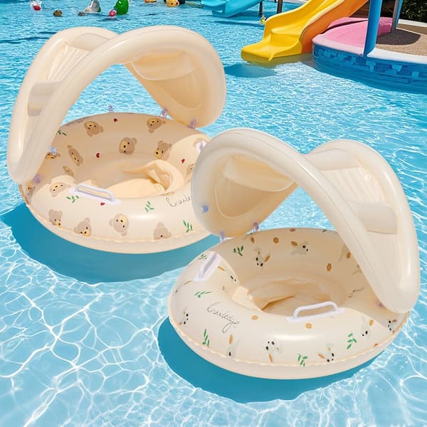 1 PC Bear & Rabbit Canopy Arm Float - fortykket oppustelig poolflyder til sommer-, strand- og poolfester