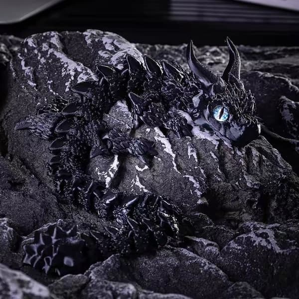 3D-tryckt Magic Dragon Toy – Ledad rörlig ledfidget – Gåva för skrivbordsdekorationer