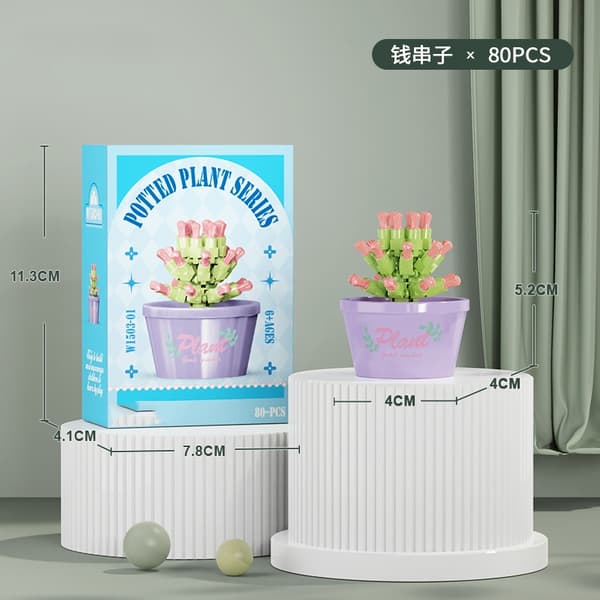 Mini DIY Blombukett Byggklossar Set för barn och vuxna - Creative Construction Gift