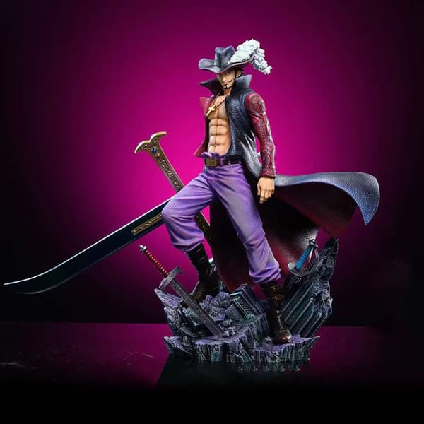 28 cm Dracule Mihawk One Piece Figur - PVC model statue til samlere og gaver