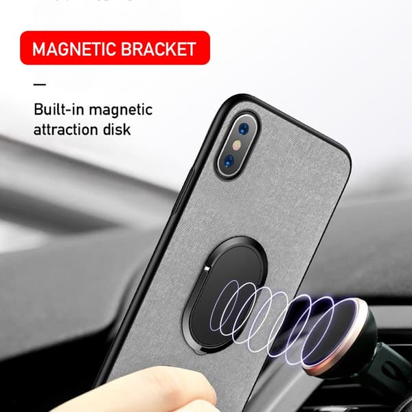 Universal Magnetisk Fingerring Telefonholder Stativ Bilmontering til iPhone Smartphone