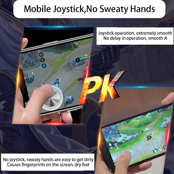 Smartphone-controller Joystick Spilstyring Touchskærm Joypad til iPad iPhone Android Tablet Jævn betjening Spilcontroller