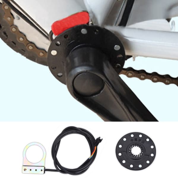 PAS-system Hastighetssensor Elektrisk Pedal 12 Magneter Elcykelassistent Sensor