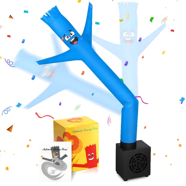 På bord Typ C Usb Mini Sky Dancing Man Desktop Litet uppblåsbart rör Luftdansare med blåsare