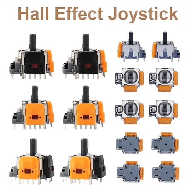 2 stk./sæt Hall-effekt joystick 3D analog sensorhjul thumbsticks til PS5 PS4 Xbox One serie controller udskiftningstilbehør