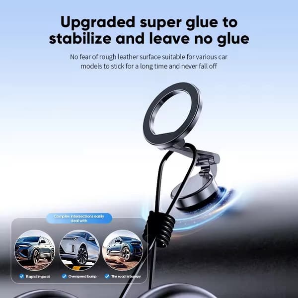 1080 Magsafe Bilholder til iPhone 16 15 Pro Max Plus Køretøjer Mobilsupport