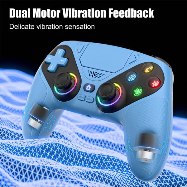Trådløs controller til PS5/PS5 Pro/PS5 Slim/PC med Hall Joystick, dobbelt vibrations-gamepad, Turbo Dual Sense-programmering