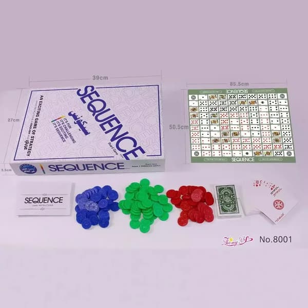Engelske Sequence Games, Fancy Backgammon, Sequence Maze, Brætspil