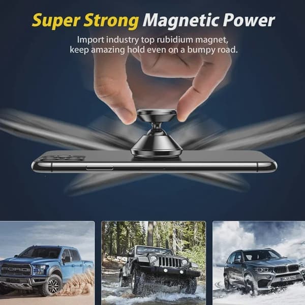 Magnetisk Bilholder Universal Stativ til iPhone Xiaomi Huawei Samsung Dashboardmontering