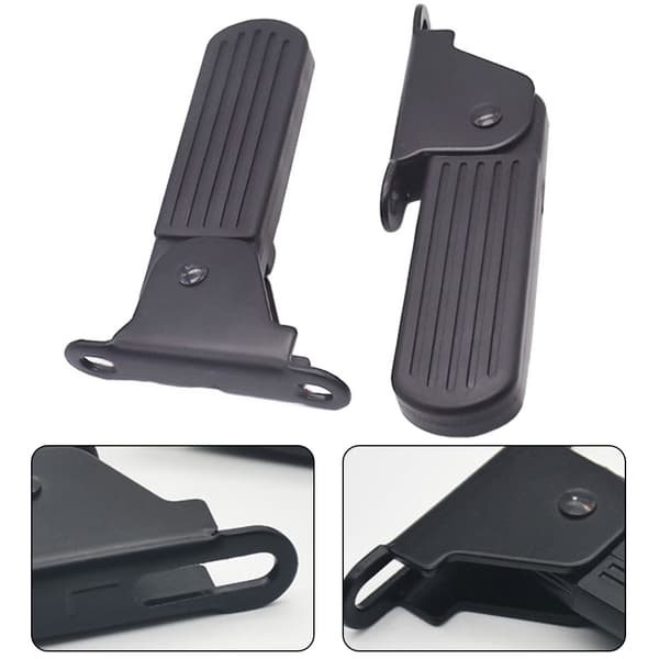 Fällbart frampedalstöd för elmoped 7 cm/5 cm för elcykel