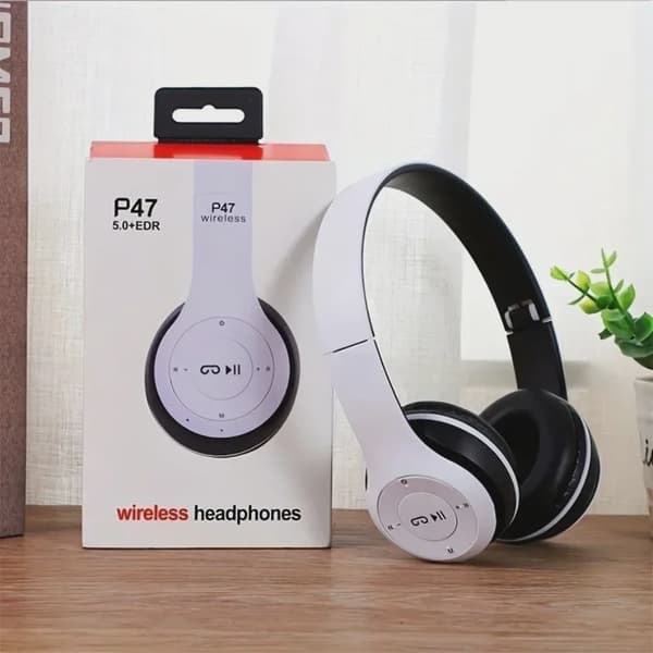 Multifunktionelt bærbart, foldbart, hovedmonteret, trådløst Bluetooth 5.0-headset til Bluetooth-forbindelse med TF-kort og kabelforbindelse
