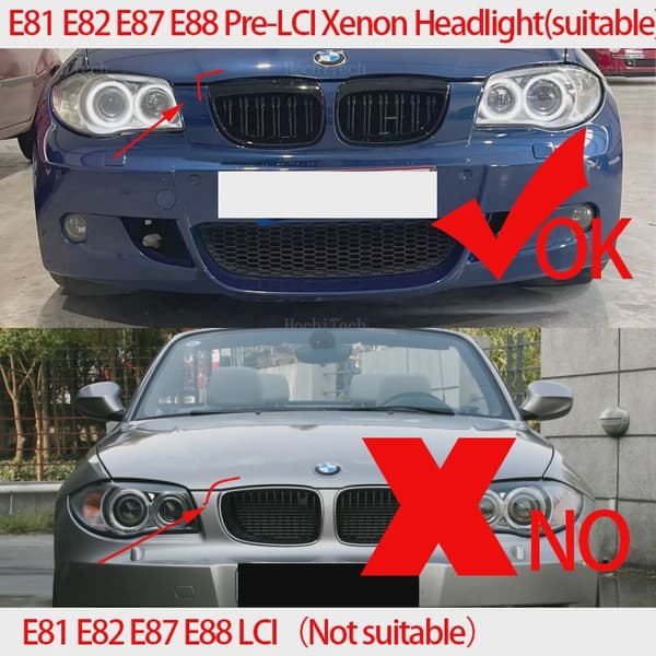 20W felfria vita LED-ängeljusringmarkeringslampor för BMW E87 E39 M5 E60 E61 E63 E64 M6 E65 E66 E83 X3 E53 X5
