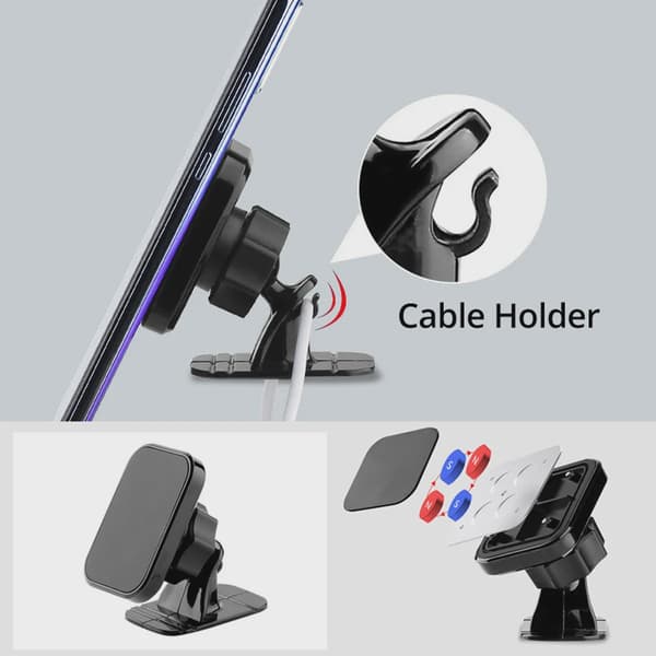 Magnetisk Bilholder Luftventilmontering Universal Dashboard Stander til iPhone Samsung Xiaomi