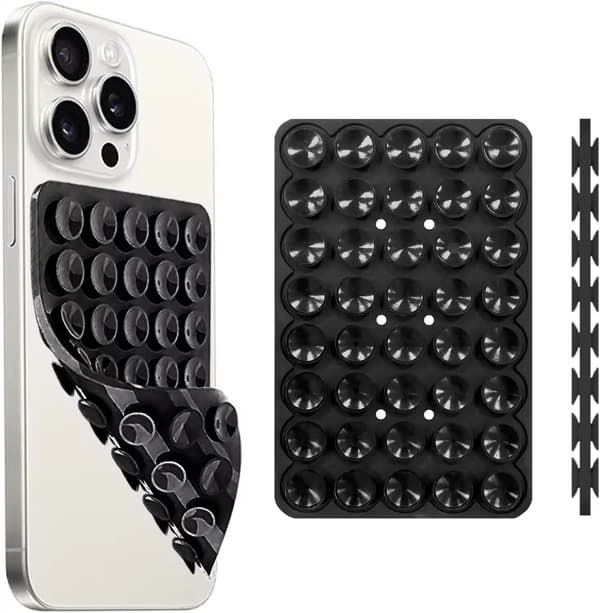Silikon sugkoppstelefonfäste dubbelsidigt handsfree starkt grepp för iPhone Android