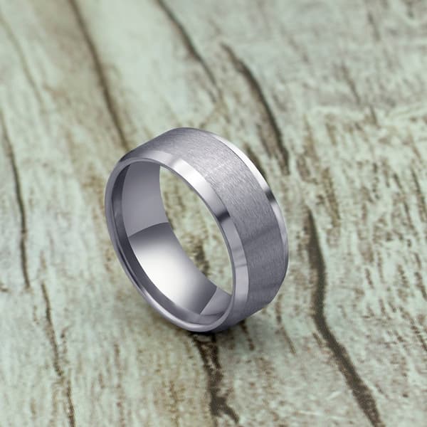 Ring Mænd 2023 Mode Titanium Stål Sort Klassisk Ring Til Mænd Bryllup Bands Mandlige smykker