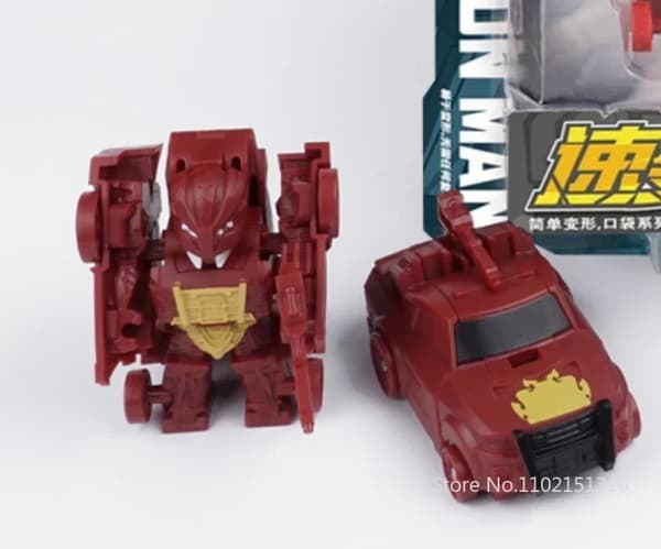 2-i-1 Mini Transformation Robot billegetøj til børn - Action Figur gave & deformeret model
