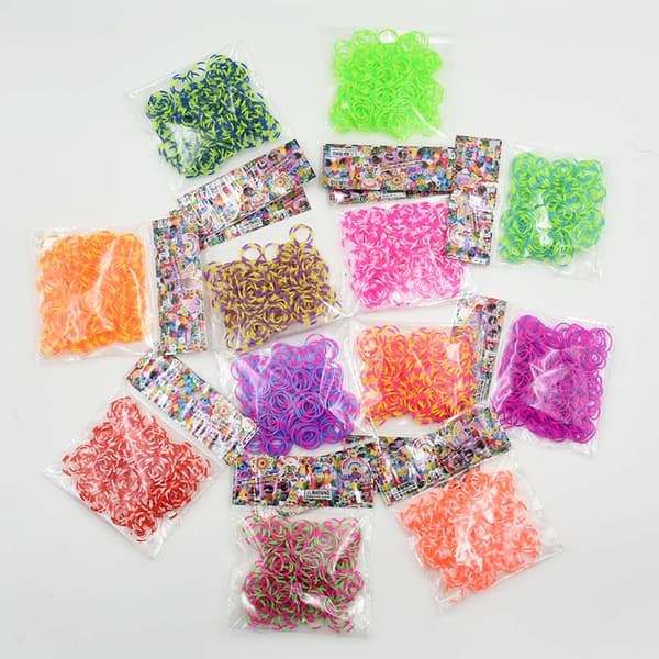 Rainbow Loom gummiband för barn - DIY Craft Armband Kit, perfekt julklapp