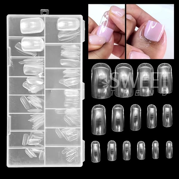 120/150 st Dual System Nagelforms Set för Akrylförlängning