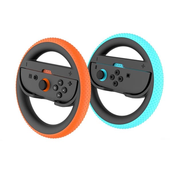 2 stk. rat til Switch 2 Joy-Con Controller Switch2 Joy-Con 2 Racing Wheel Hand Grip til Mario Kart World 8 Deluxe