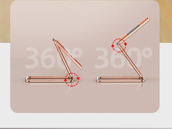 Universal zinklegering foldbar ringtelefonholder magnetisk biltablet skrivebordsgreb