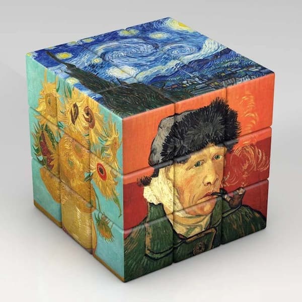 3x3x3 Magic Cube Planeter Astronauter Berömda målningar Kändiskonst Magic Cube Barnpussel Magic Cube Leksaker Gåvor
