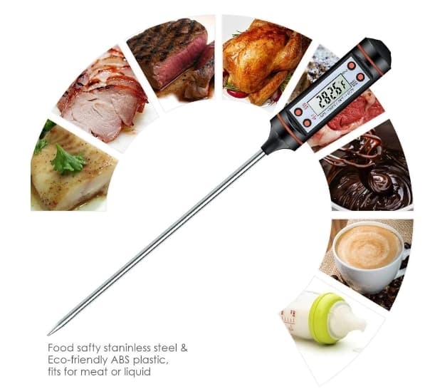 Digitalt køkkentermometer til mad BBQ Liquids Stegetermometer