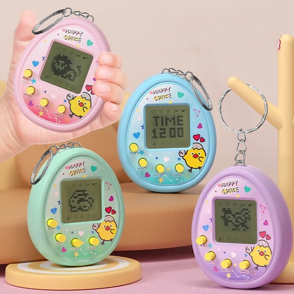 Digital elektronisk husdjursleksak för barn - Pixel Screen Virtual Animal Game Machine