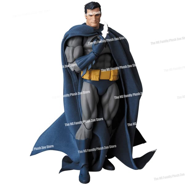 Mafex 105 Batman Blue Hush Action Figur - Sort version DC Anime Model Legetøjsgave