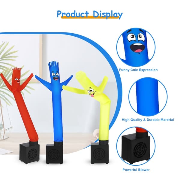 På bord Typ C Usb Mini Sky Dancing Man Desktop Litet uppblåsbart rör Luftdansare med blåsare