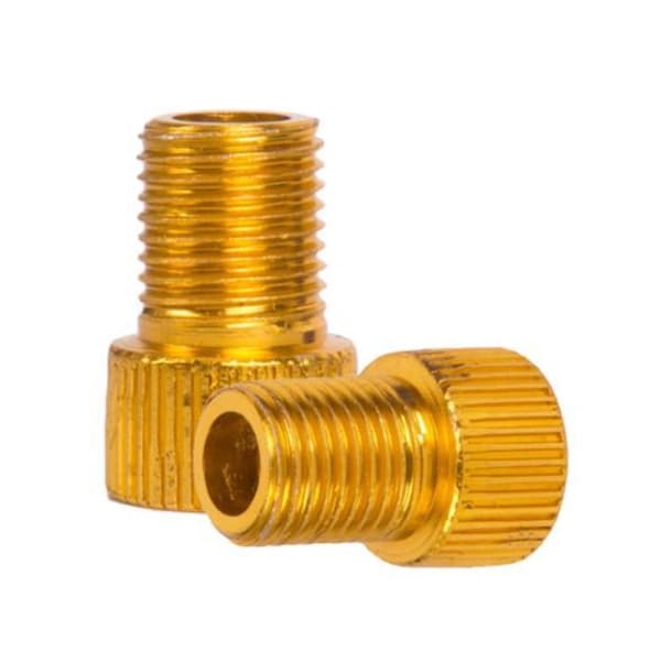 2 st. Presta till Schrader cykelpumpventiladapterkoppling