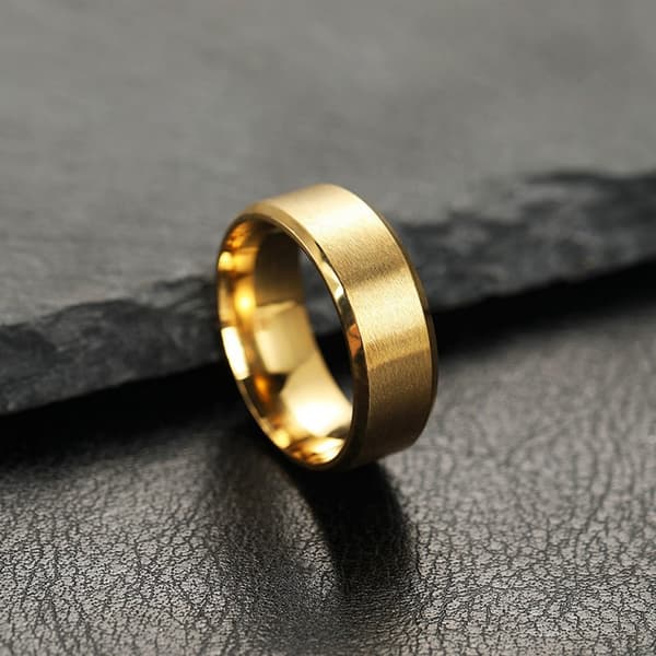 Mode charme smykker ring til mænd kvinder rustfrit stål sorte ringe bryllup forlovelse høj kvalitet mat mandlig tilbehør