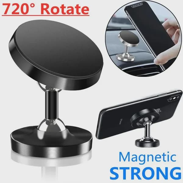 Magnetisk Bilholder Dashboardmonteringsstativ til iPhone Samsung Xiaomi