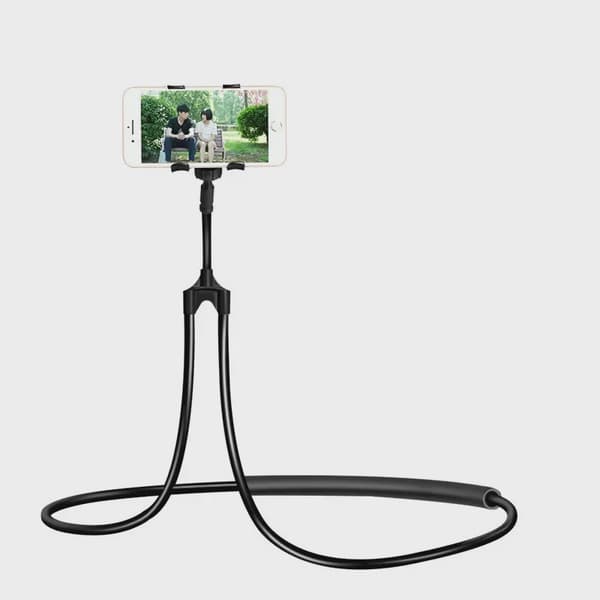 Justerbar 360° mobiltelefonholder til halsmontering til iPhone Xiaomi