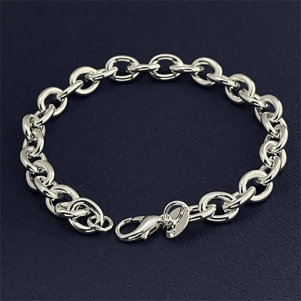 925 Sterling Silver Armband Spänne Basic Chain Charm Utsökt Dammode Bröllopsfest Presentsmycken