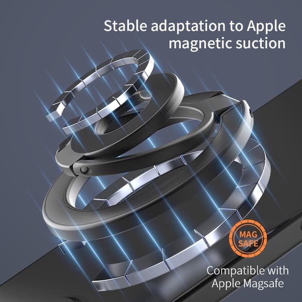 MagSafe dubbelsidig magnetisk telefonhållare vikbart stativ greppfäste för iPhone