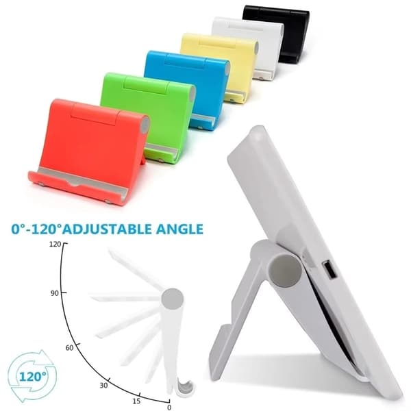 Universal Bærbar Sammenklappelig Justerbar Telefon & Tablet Stativ til iPad iPhone Xiaomi