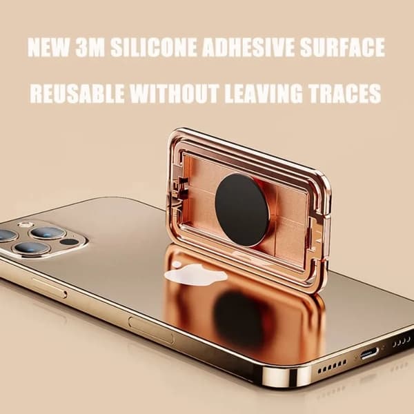 Universal zinklegering foldbar ringtelefonholder magnetisk biltablet skrivebordsgreb