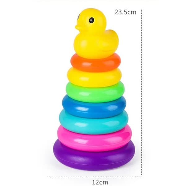 Montessori Rolling Ball Tower Leksak för spädbarn 1-3 år - Stacking Track Educational Game