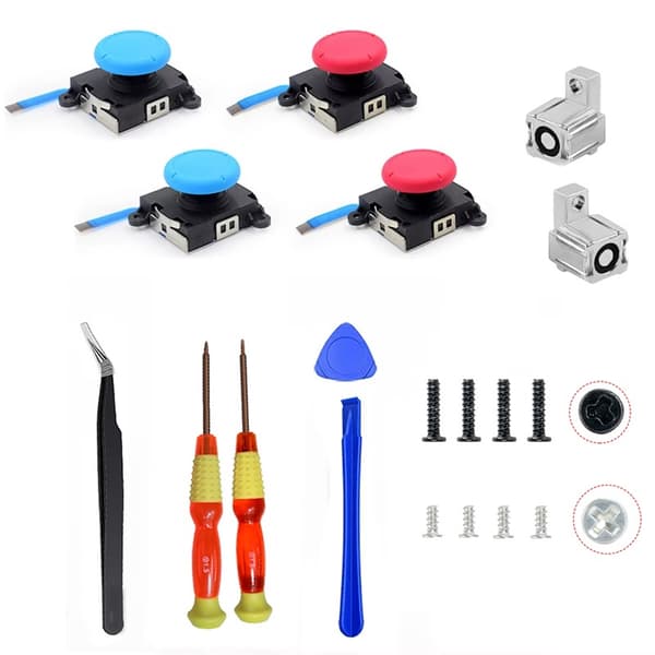 Joycon Joystick Udskiftning til Switch NS / Switch Lite / Switch OLED Venstre Højre Controller Reparationsdele 3D Analog Thumb Stick