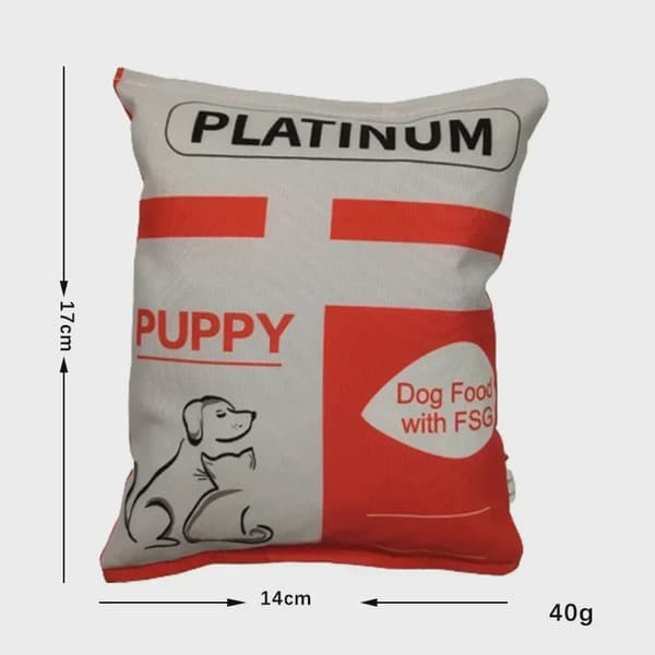Sjove hundelegetøj med kartoffelchipspose, plys, pibefoder til små, mellemstore hunde, interaktivt pibefoder til hvalpe, tyggelegetøj
