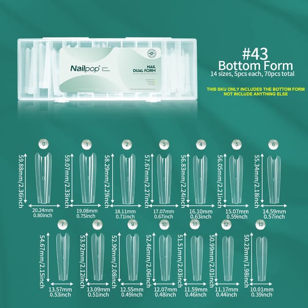 Nailpop Dual Forms Extension Nagellack Gel Sandwich System Kit 70/140 st