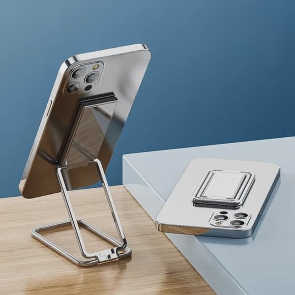 Universal zinklegering foldbar ringtelefonholder magnetisk biltablet skrivebordsgreb