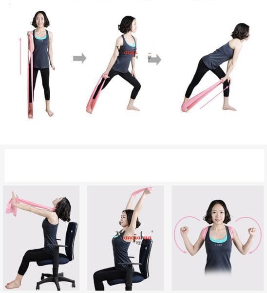 Träningsband-Gummiband för stretching och mångsidig