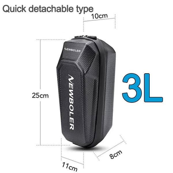 NEWBOLER El-Scooter Fronttaske 5L EVA Vandafvisende Quick Release Universal til Xiaomi